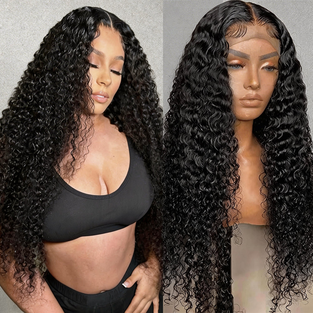 Hairsmarket HD Lace Full Lace Frontal Wig 13x4 Curly Human Hair Wigs Undetectable Lace Pre-Plucked Wigs