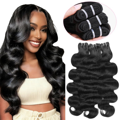 Hairsmarket Brazilian Body Wave Bundles 12A Unprocessced Virgin 100% Human Hair Extensions 1 Pc/3 Pcs