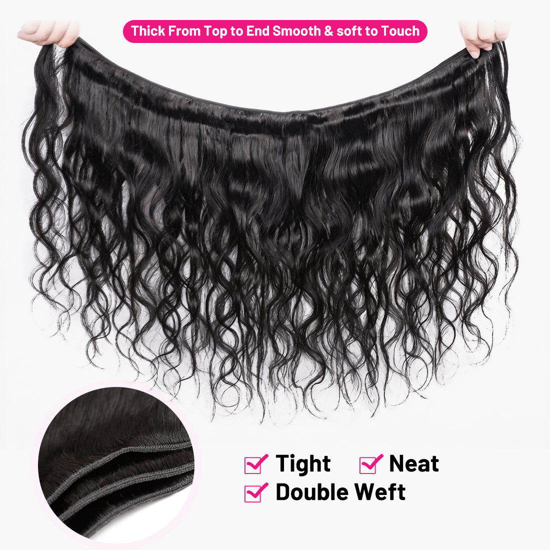 Hairsmarket 12A Body Wave Bundles With 4x4 Lace Closure Unprocessced Virgin 100% Human Hair Extensions