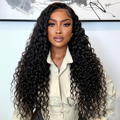 (13x4 Wig 30"180%=$199.99)Deep Wave 13x4 HD Transparent Lace Front Wigs Ready To Wear Glueless Wig 13x6 Lace Front Wigs