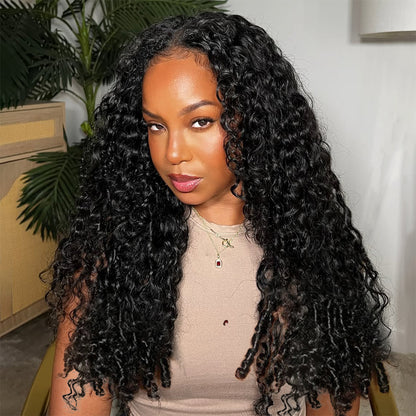 Hairsmarket Burmese Curly Glueless Pre Plucked Wig 13x4 13x6 HD Lace Frontal Human Hair Wigs For Black Woman 250% Density