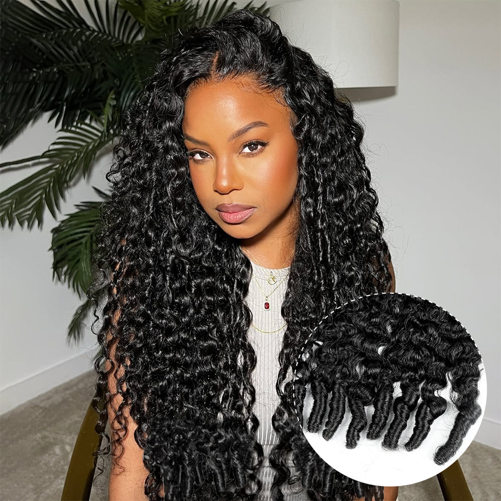 Hairsmarket Burmese Curly Glueless Pre Plucked Wig 13x4 13x6 HD Lace Frontal Human Hair Wigs For Black Woman 250% Density