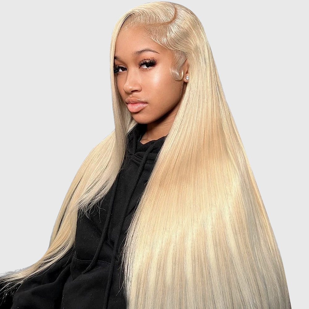 Hairsmarket 613 Blonde 13x6 Lace Front Wigs Straight Human Hair HD Lace Front Wigs Barbie Hair Style 180% Density