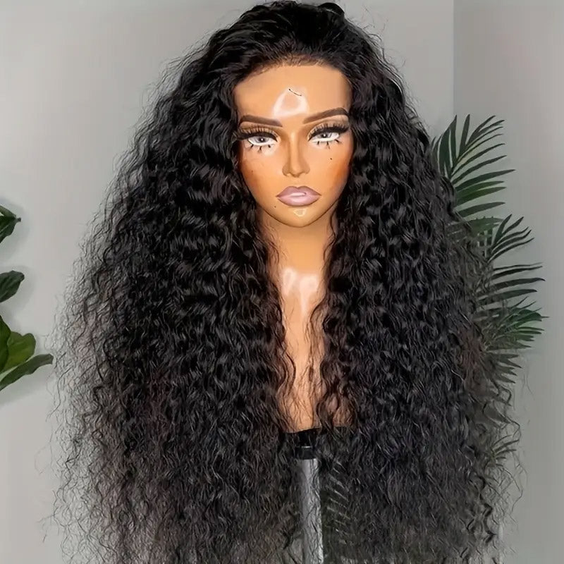 30“=$179 | Hairsmarket 13x6 HD Lace Front Wig Deep Wave HD Lace Frontal Wig Pre Plucked &amp; Pre Bleach Glueless Human Hair Wig