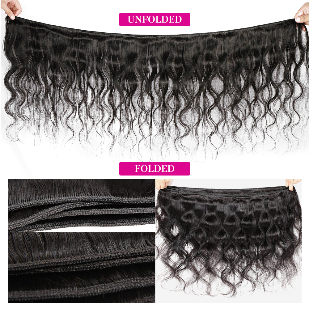Body Wave Brazilian Hair Human Hair 3 Bundles Double Weft Human Hair Extensions