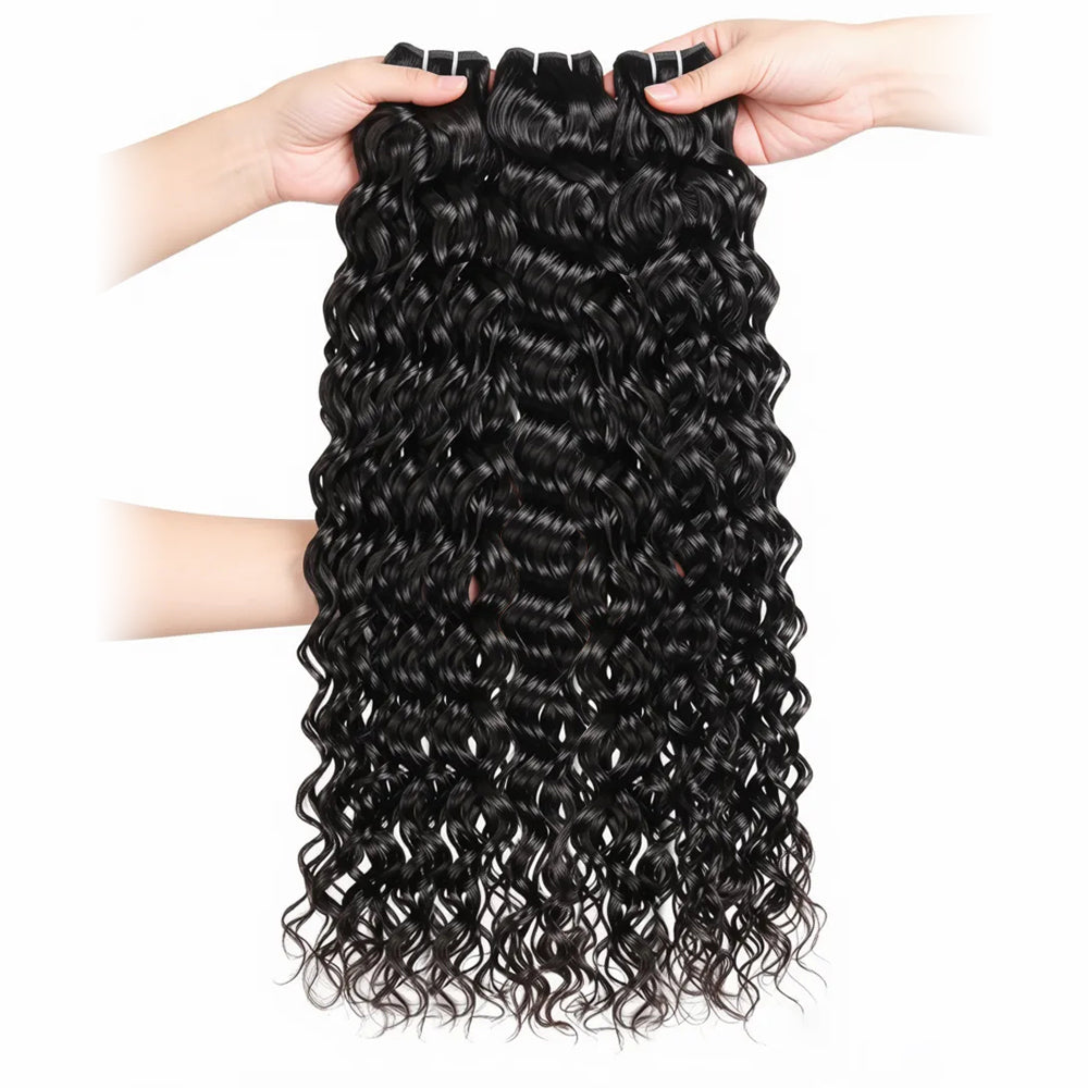 Hairsmarket Water Wave Human Virgin Hair 3 Bundles 100% Human Hair Weave