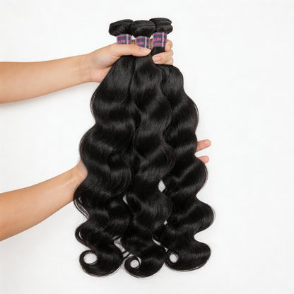 Body Wave Brazilian Hair Human Hair 3 Bundles Double Weft Human Hair Extensions