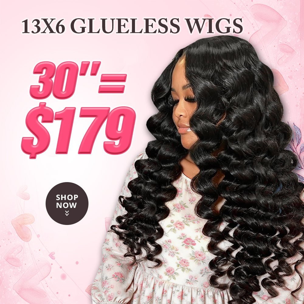 30"=$179 | 13x6 HD Lace Front Human Hair Wigs Pre Plucked Glueless Wig 180% Density