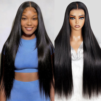 Hairsmarket Straight 13x4 HD Lace Front Wig Glueless Wigs 30 Inched Human Hair Wig Pre Plucked