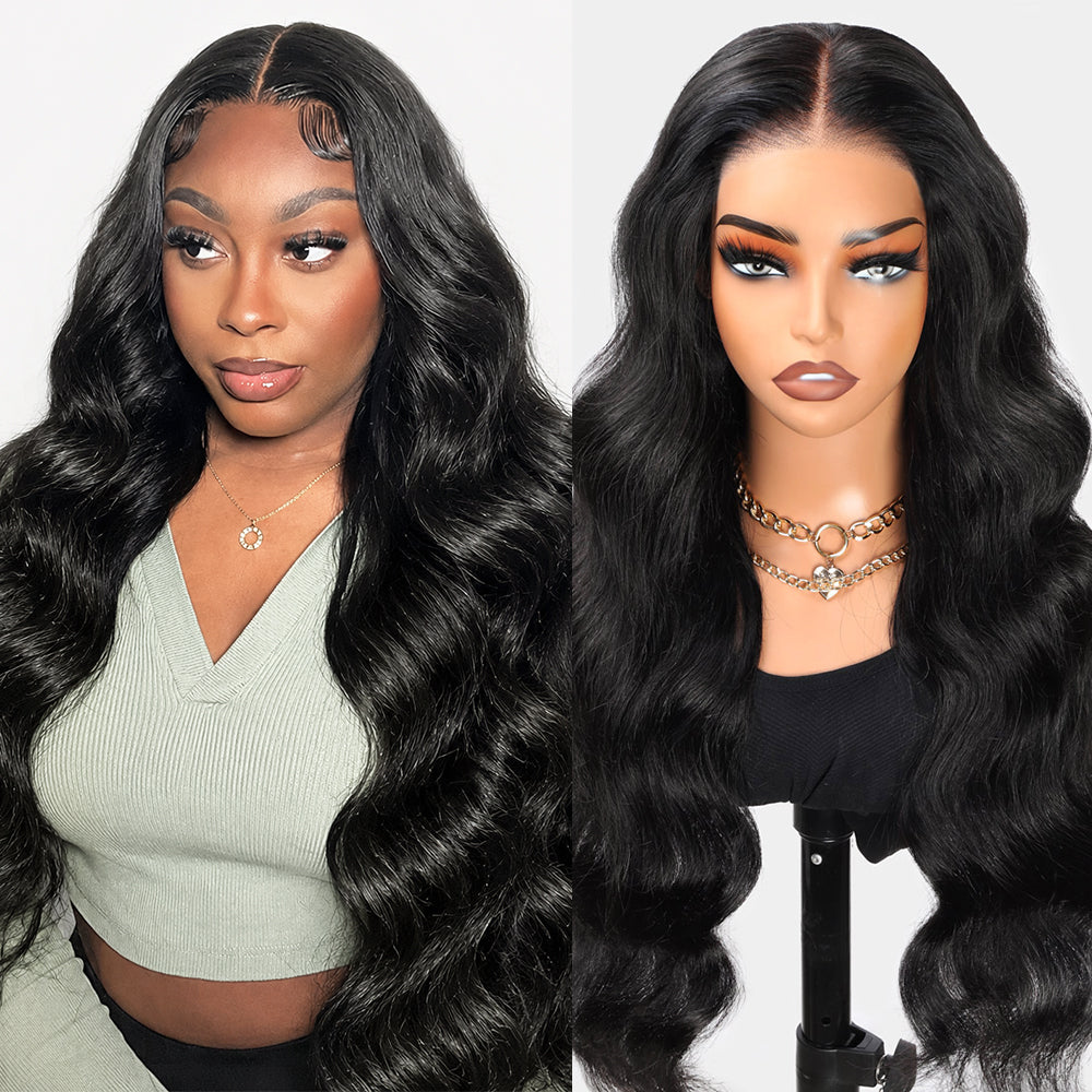 Hairsmarket Glueless Body Wave Human Hair Wigs 4x4 Lace Closure Wig Brazilian HD Lace Wigs 8-30 Inch