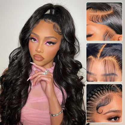 Hairsmarket Body Wave Lace Front Wig 13x4 Lace Front Wig  HD Lace Human Hair Wigs 30 Inch
