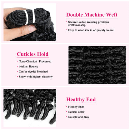 Hairsmarket Burmese Curly Hair 3 Bundles With 2x6 Closure Deep Part Lace Closure Virgin Hair Extensions