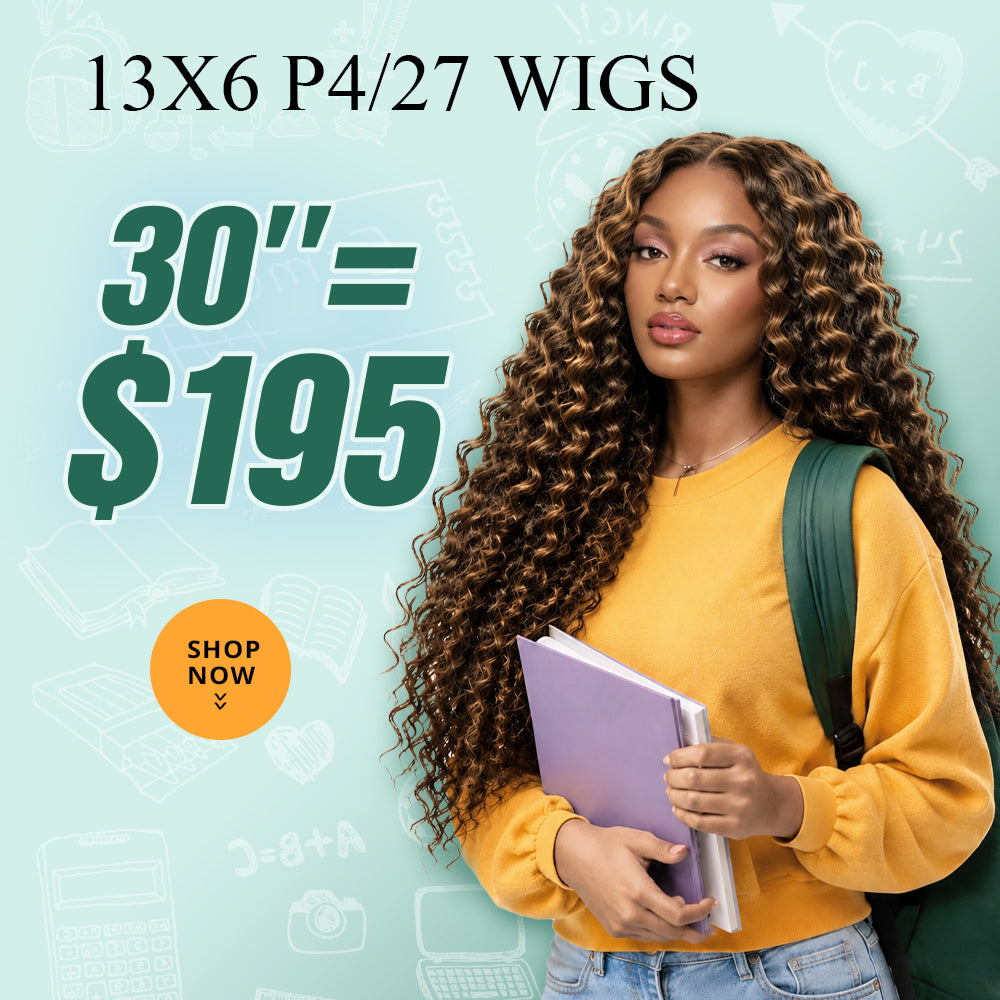 30"=$195|13x6 P4/27 Color HD Lace Front Wigs Pre Plucked HD Lace Frontal Wig Pre Bleach Knots Human Hair Wig