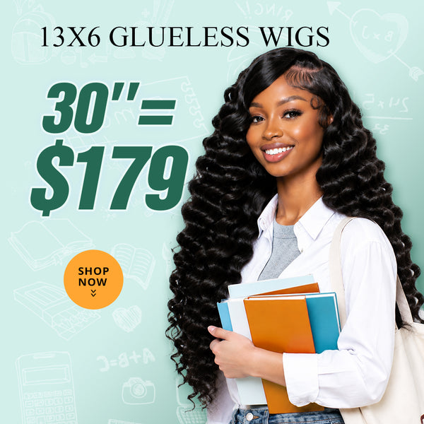 30"=$179 | 13x6 HD Lace Front Human Hair Wigs Pre Plucked Glueless Wig 180% Density