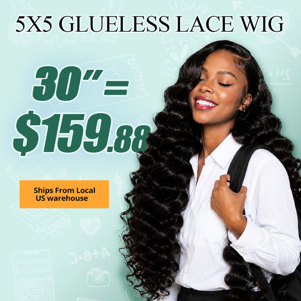30''=$159.88 | Ready To Wear Glueless Wigs 5x5 HD Lace Closure Wigs Pre Cut Bleached Knots（ Ship From US )