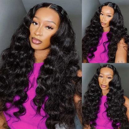 Body Wave Wig 13x4 Lace Front Wigs Glueless Body Wave Transparent Lace Frontal Human Hair Wigs