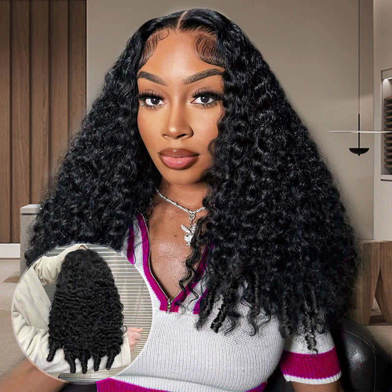 Hairsmarket Burmese Curly Pre Plucked Glueless Wigs 5x5 Lace Human Hair Wigs For Black Woman