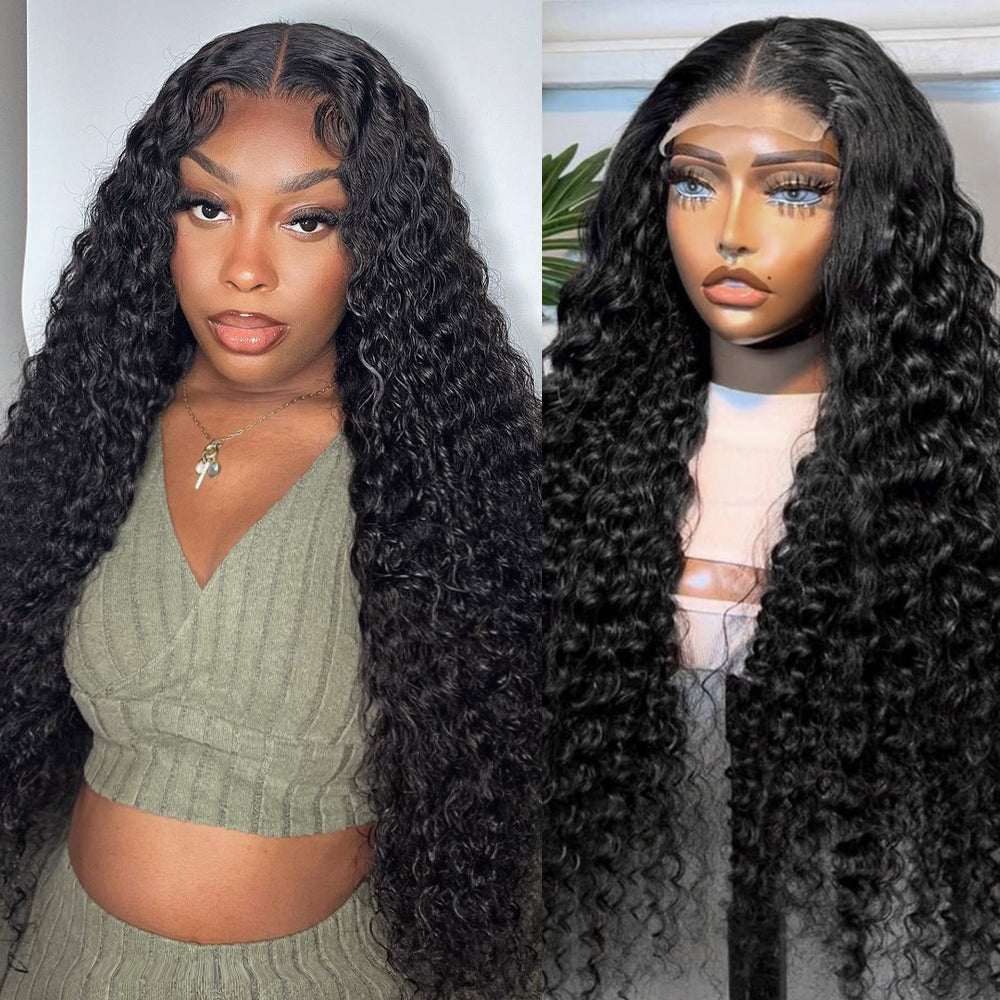 Hairsmarket Deep Wave Wig 13x4 Lace Front Wig Undetectable Transparent Lace Frontal Human Hair Lace Wigs