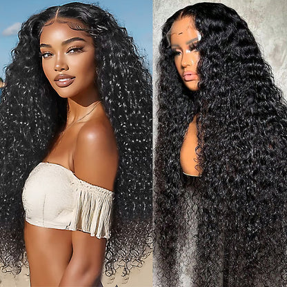 Hairsmarket Pre-Everything 13x4 Lace Front Wig Buy Wig Get A Free Bundle Straight Body Wave Deep Wave Wig 