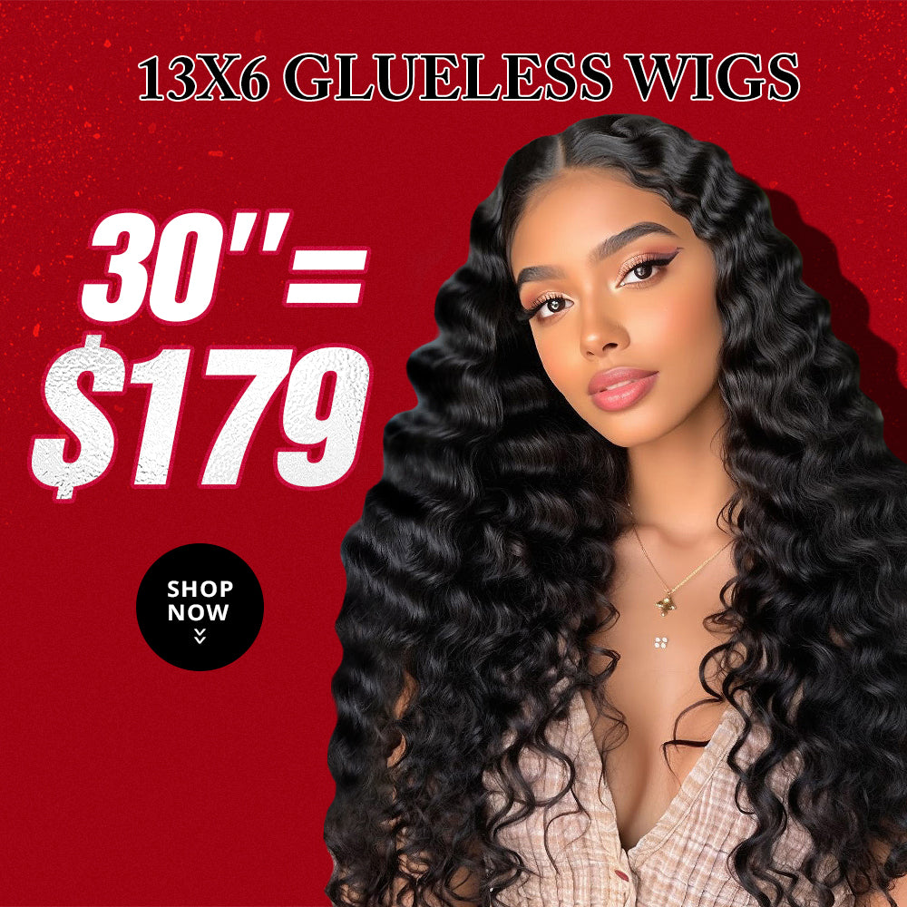 30&quot;=$179 | 13x6 HD Lace Front Human Hair Wigs Pre Plucked Glueless Wig 180% Density