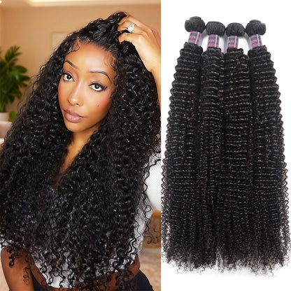 Hairsmarket Malaysian Virgin Hair 4 Bundles Unprocessed Kinky Curly Hair Extensions