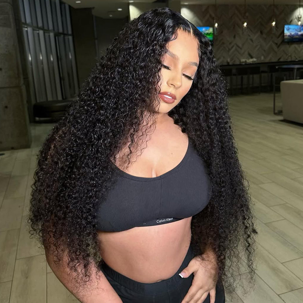 Hairsmarket Pre-Everything 13x4 Lace Front Wig Buy Wig Get A Free Bundle Straight Body Wave Deep Wave Wig 