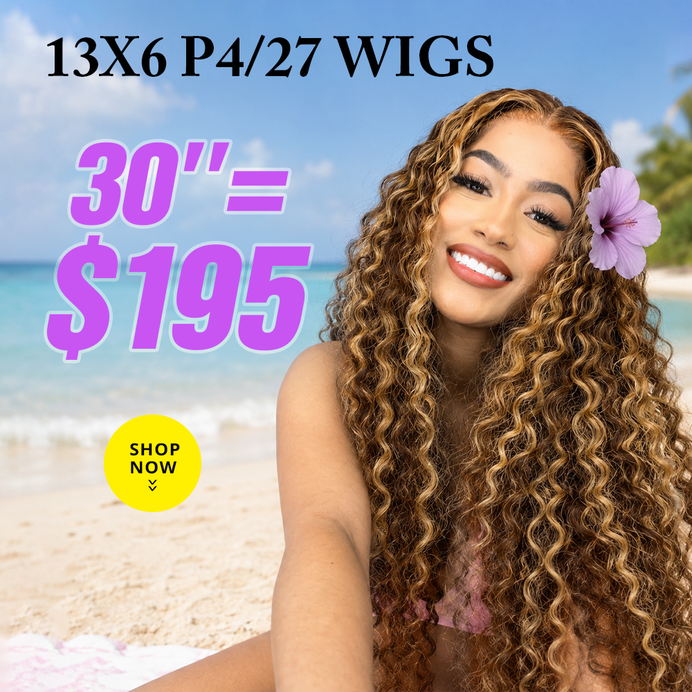28"=$175|13x6 P4/27 Color HD Lace Front Wigs Pre Plucked HD Lace Frontal Wig Pre Bleach Knots Human Hair Wig