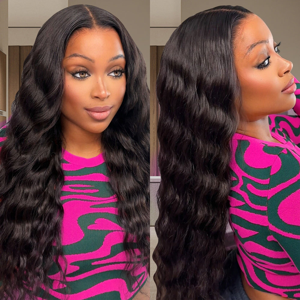 Hairsmarket 13x6 HD Lace Wig Loose Deep Lace Front Wigs Glueless Human Hair Wig Biginner Friendly