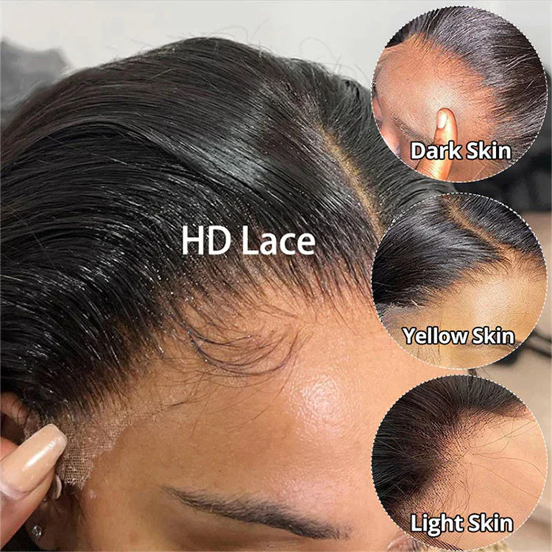 13x6 Lace Front Wig Loose Deep Wave Human Hair HD Lace Wigs 30 Inch Long Hairstyle