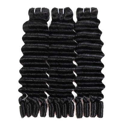 Hairsmarket Burmese Loose Deep Bundles With Spiral Ends 12A Virgin Human Hair Bundles Unprocessed 100% Human Hair Double Weft