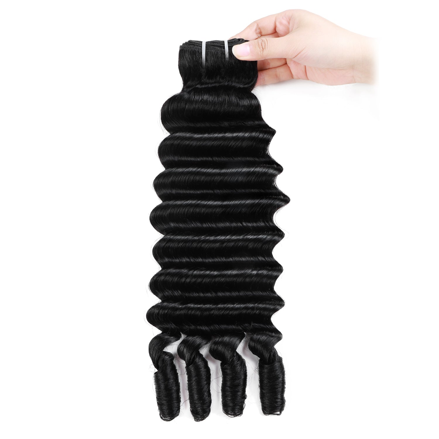 Hairsmarket Burmese Loose Deep Bundles With Spiral Ends 12A Virgin Human Hair Bundles Unprocessed 100% Human Hair Double Weft