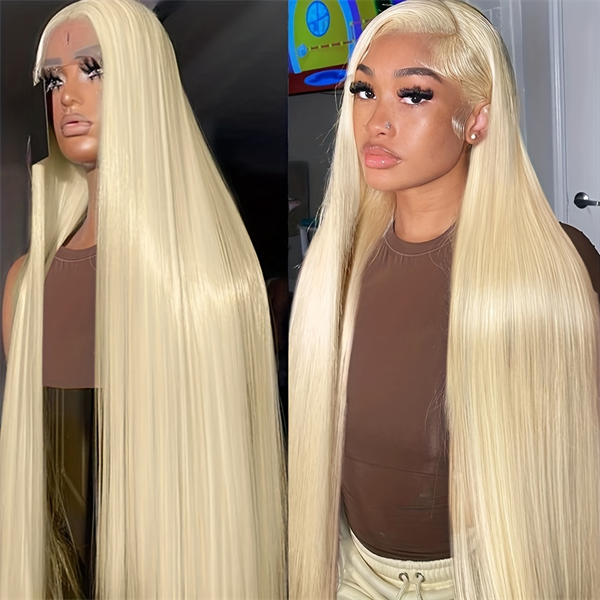 Hairsmarket 613 Blonde Human Hair Wig Barbie Doll Wigs 13x4 Lace Front Wig Glueless 613 Straight Lace Wigs