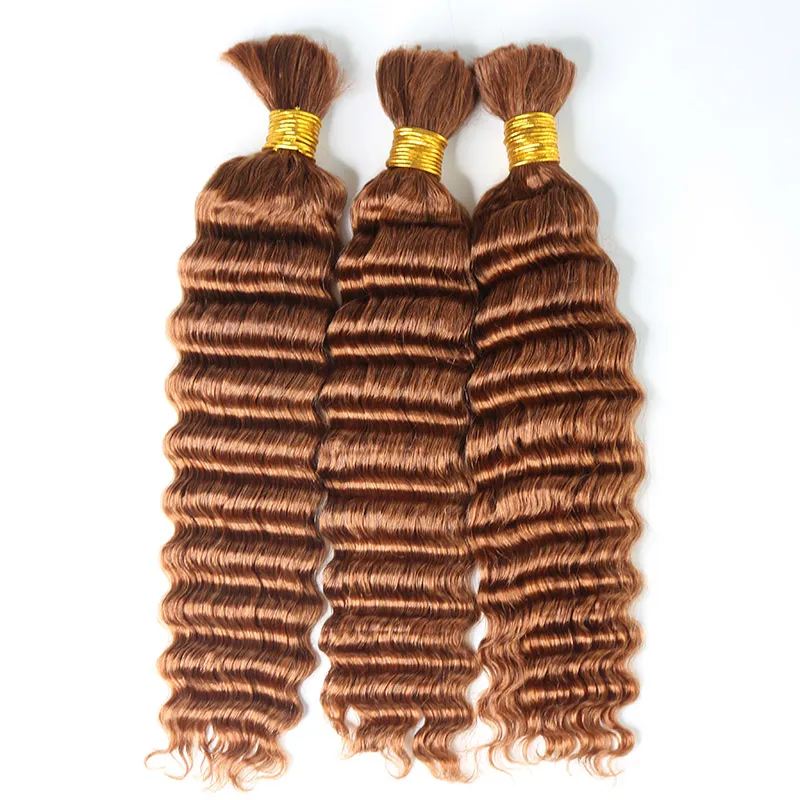 Hairsmarket Human Boho Bulk Braiding Hair Extensions Deep Wave 