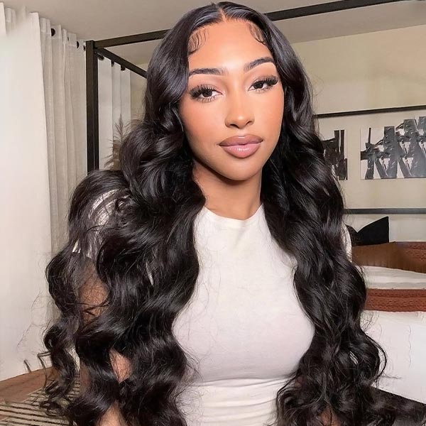 Wear & Go Wigs Body Wave 13x4 Lace Front Wig Pre Bleached Knots Ready To Go Wig