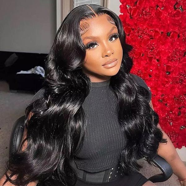 Body Wave Glueless Wigs 5x5 Lace Closure Wigs Pre Bleached Knots Wear And Go Wigs