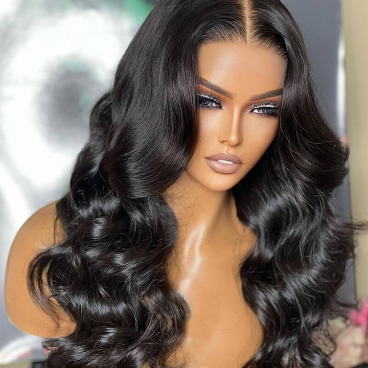 Double Drawn Body Wave 13x4 Lace Front Human Hair Wigs