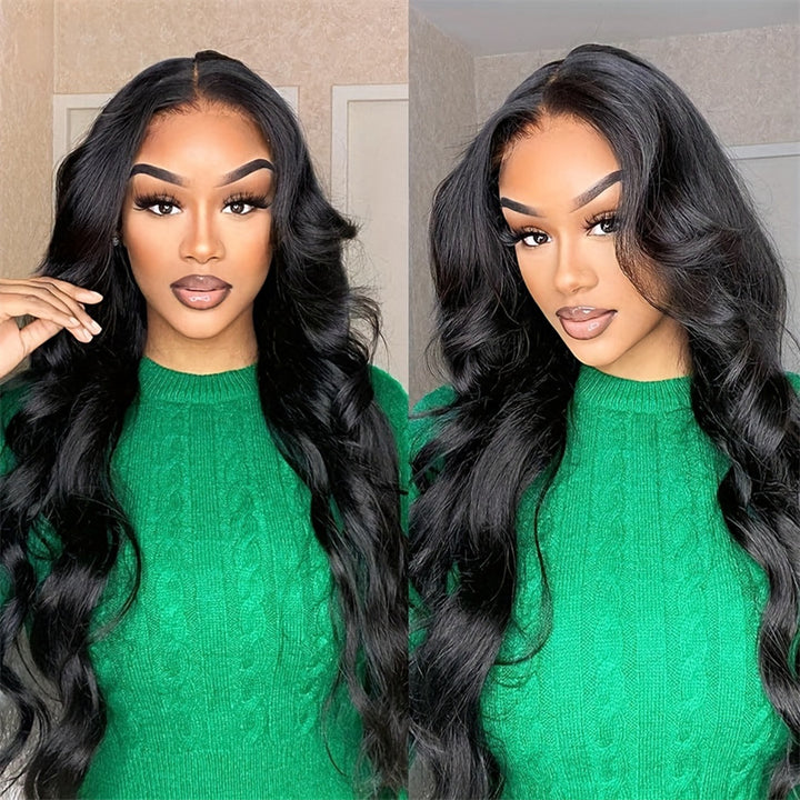 Body Wave HD Lace Frontal Wigs Human Hair Pre-Plucked Brazilian Transparent Glueless Wigs