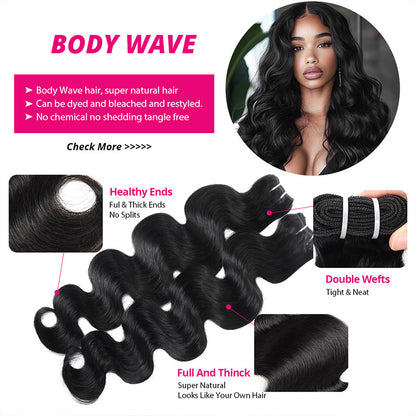 Hairsmarket Brazilian Body Wave Bundles 10A Unprocessced Virgin 100% Human Hair Extensions 1 Pc/3 Pcs