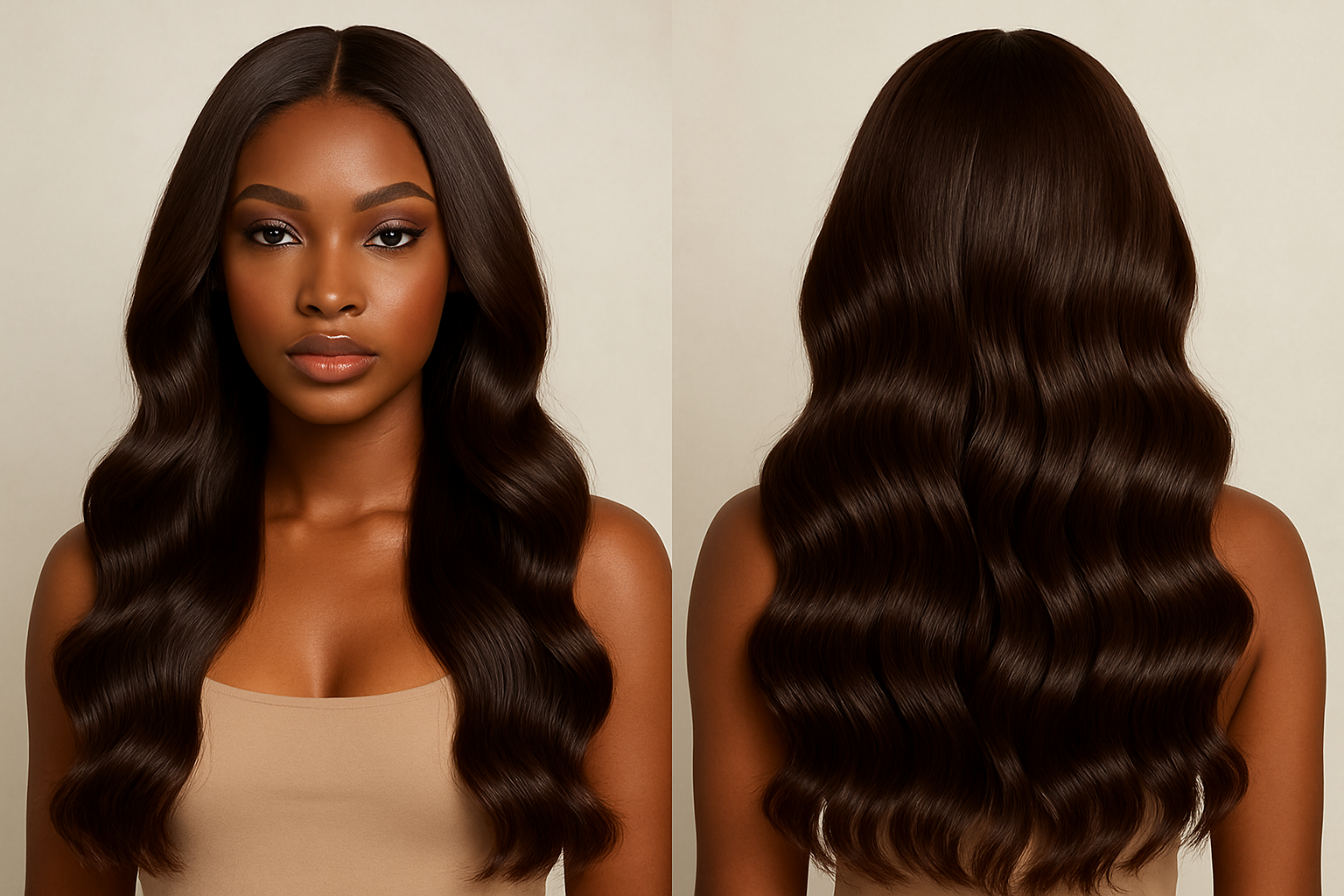 Chocolate brown Color Wig 
body wave Human hair Wig 
black Women model 
1000*1000 picture size
full hair looking 