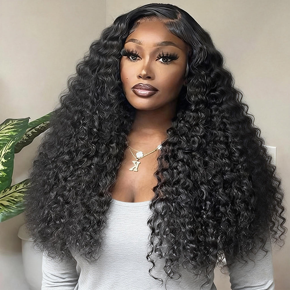 Hairsmarket Deep Wave 13x6 Full Lace Frontal Wig Pre-Everything Glueless Wig HD Transparent Lace 250% Density