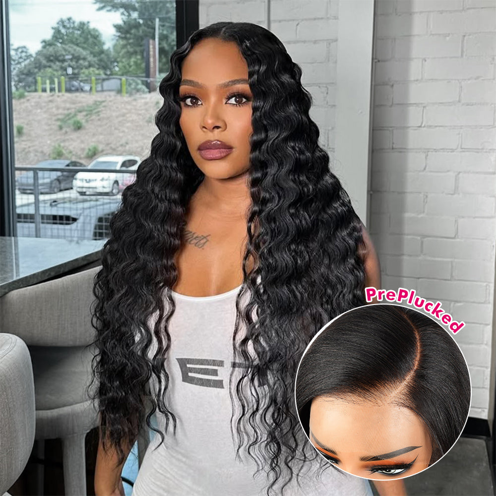 Hairsmarket 13x6 HD Lace Wig Loose Deep Lace Front Wigs Glueless Human Hair Wig Biginner Friendly