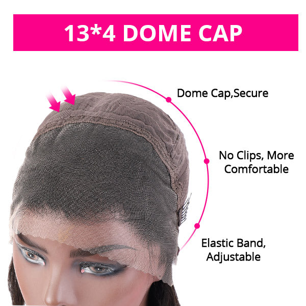 Hairsmarket Glueless Straight Lace Front Wig Pre Cut Wear & Go HD Lace Wigs