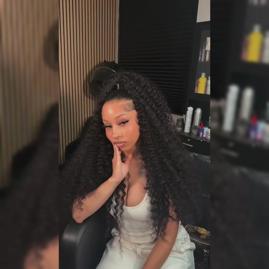 Hairsmarket Deep Wave 13x6 Full Lace Frontal Wig Pre-Everything Glueless Wig HD Transparent Lace 250% Density