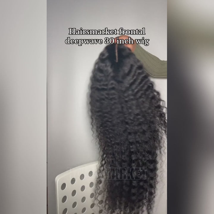 (Code:LF17)Hairsmarket Deep Wave 13x4 HD Lace Front Wigs Ready To Wear Glueless Wig 13x6 Lace Frontal Wigs 30 Inch