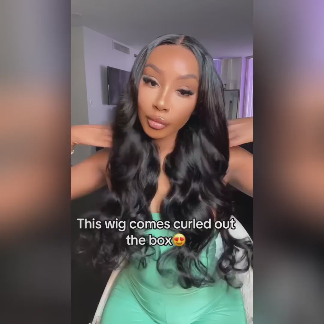 (Super Deal )28"=$179.99 Drawstring Lace Glueless Wigs 7x6 Lace Closure Body Wave HD Lace Human Hair Wigs Pre Plucked