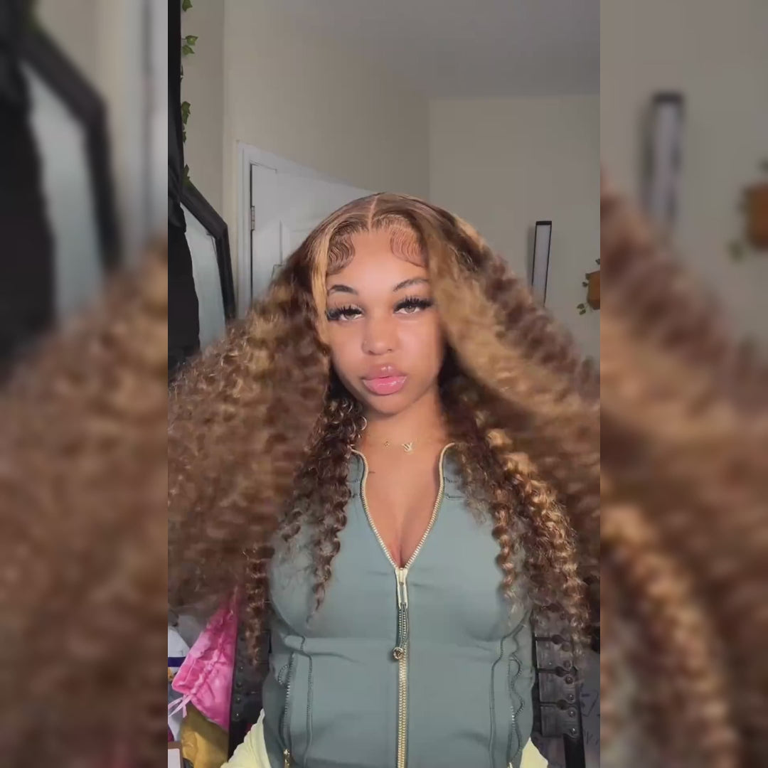28"=$175|13x6 P4/27 Color HD Lace Front Wigs Pre Plucked HD Lace Frontal Wig Pre Bleach Knots Human Hair Wig