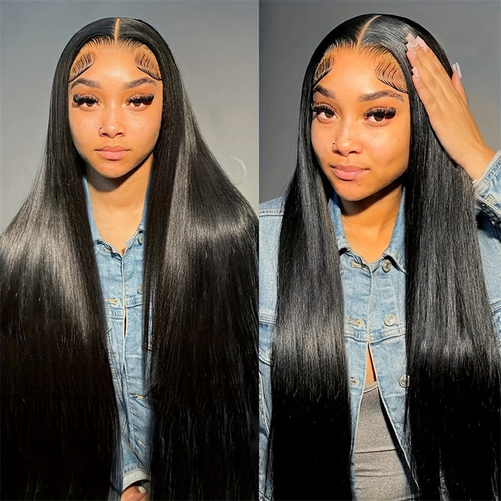 36''=$299.88 | Long Wigs Body Wave 13x4 Lace Front Wigs Straight Human Hair Wig