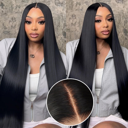 Hairsmarket 13x6 Full Lace Frontal Wig HD Transparent Lace Straight Wig Pre-Everything Glueless Wig 250% Density