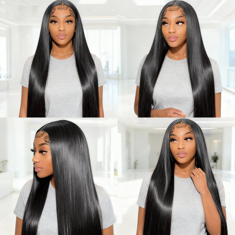 Hairsmarket 13x6 Full Lace Frontal Wig HD Transparent Lace Straight Wig Pre-Everything Glueless Wig 250% Density