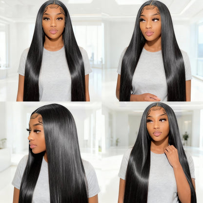 Hairsmarket 13x6 Full Lace Frontal Wig HD Transparent Lace Straight Wig Pre-Everything Glueless Wig 250% Density